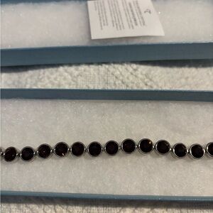 Touchstone Crystal Bordeaux/Garnet Ice Bracelet Hard to Find